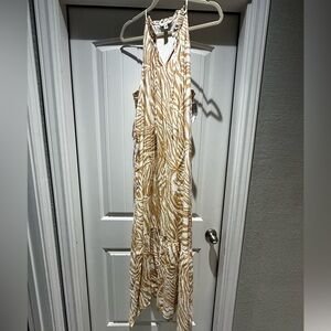 Nine West Brown and White Zebra Print Dress